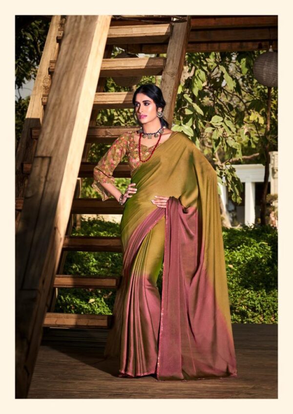 Velvet Chiffon Saree