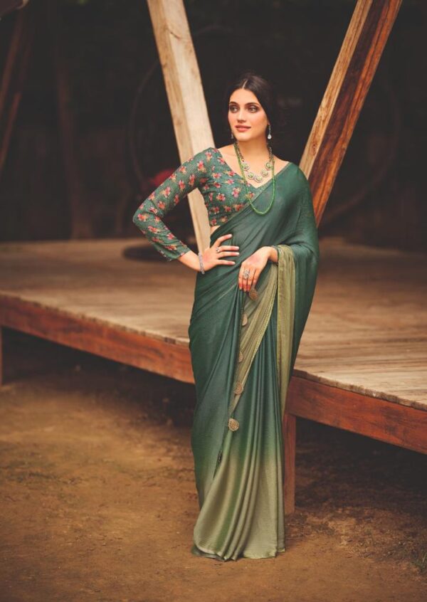 Velvet Chiffon Saree