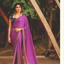 Velvet Chiffon Saree