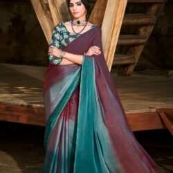 Velvet Chiffon Saree