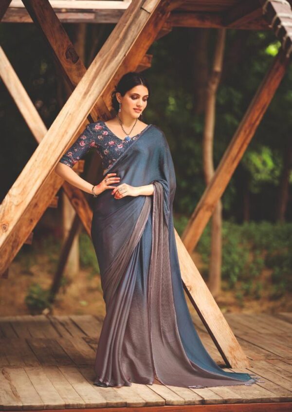 Velvet Chiffon Saree