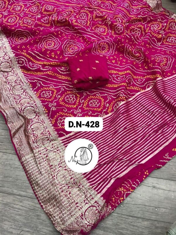 Russian fabric Bandej Saree