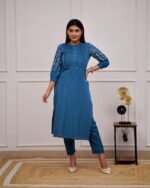 Blue Kurti pant set | Kurti