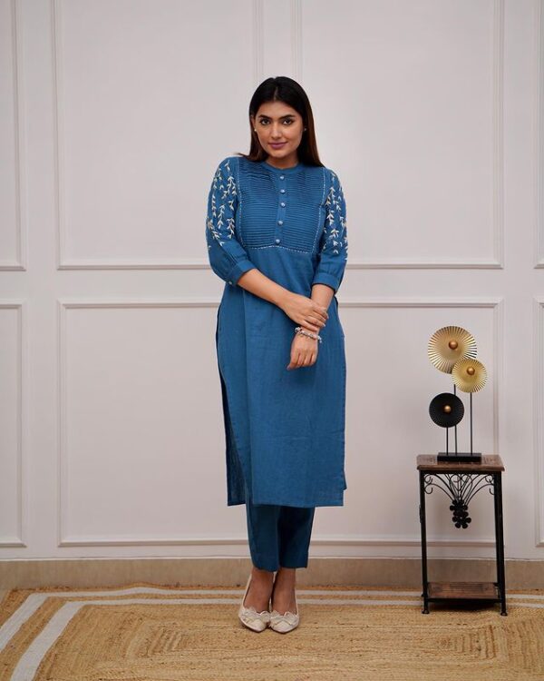 Blue Kurti pant set | Kurti