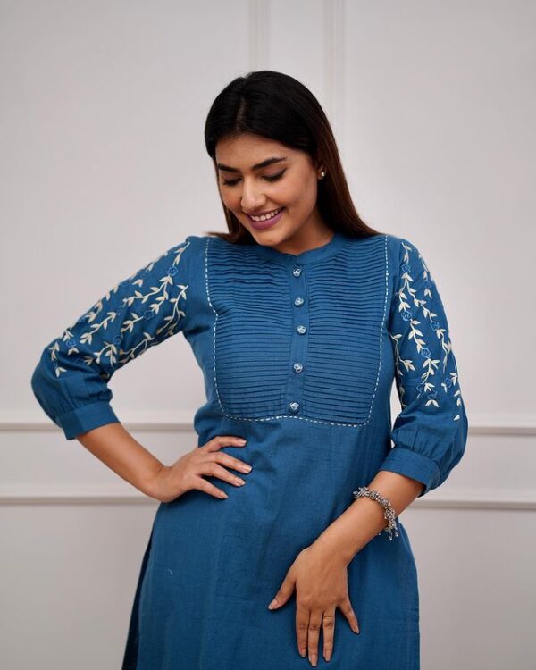 Blue Kurti pant set | Kurti