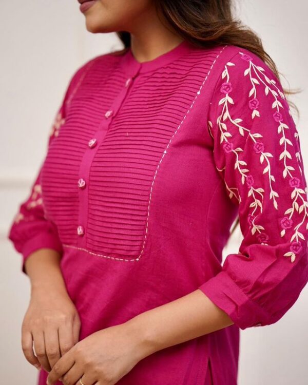 Pink Kurti pant set | Kurti