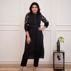 Black Kurti pant set | Kurti