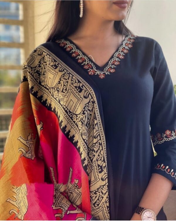 cotton suit and khadi dupatta | Kurti