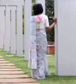 Digital Print Linen Saree