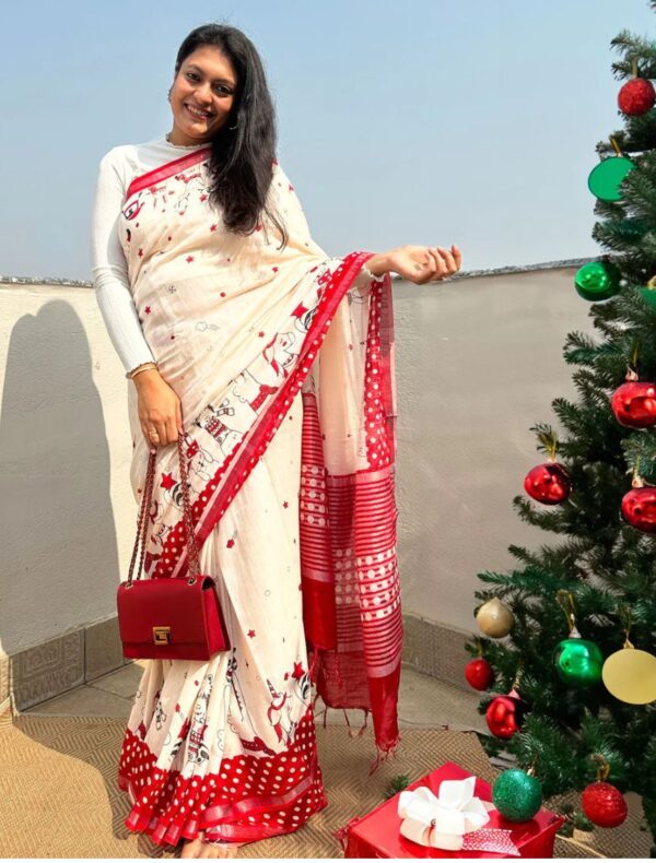 Linen Saree