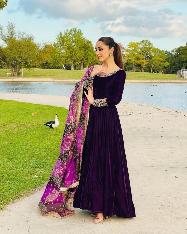 Women Velvet Gown