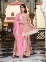 Pink Sharara Set